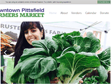 Tablet Screenshot of farmersmarketpittsfield.org